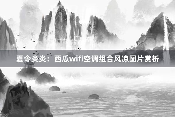 夏令炎炎：西瓜wifi空调组合风凉图片赏析