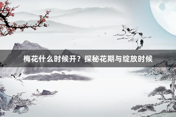 梅花什么时候开？探秘花期与绽放时候